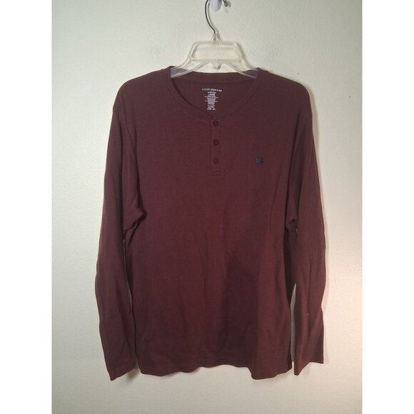 Lucky Brand Other - Lucky Brand Thermal Long Sleeve T-Shirt Casual Winter Maroon Men's Size Large